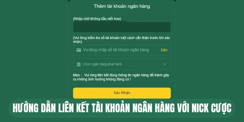 Rút Tiền EV88 - Hướng Dẫn Nhận Thưởng Cực Nhanh Từ Nhà Cái 2 Hướng dẫn liên kết tài khoản ngân hàng với nick cược
