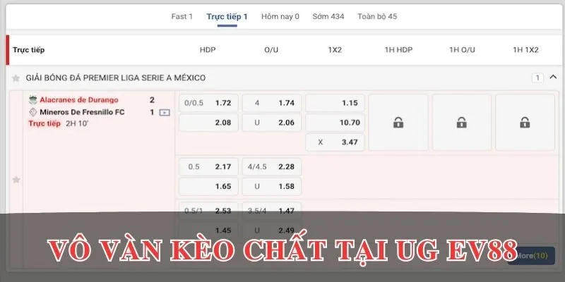 United Gaming EV88 - Game Thể Thao Hàng Đầu Thế Giới 3 Vô vàn các kèo chất tại United Gaming EV88